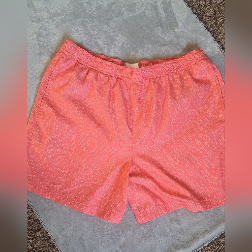 O'rageous Women's Swim Shorts Trunks Lined Orange w/Pockets Sz Large